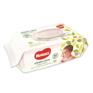 Huggies Baby Wipes Clean Care - 80 Pcs